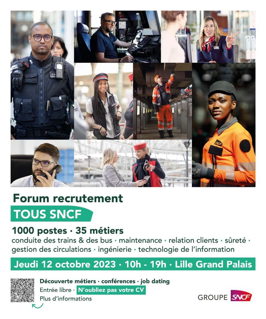 Affiche forum recrutement sncf