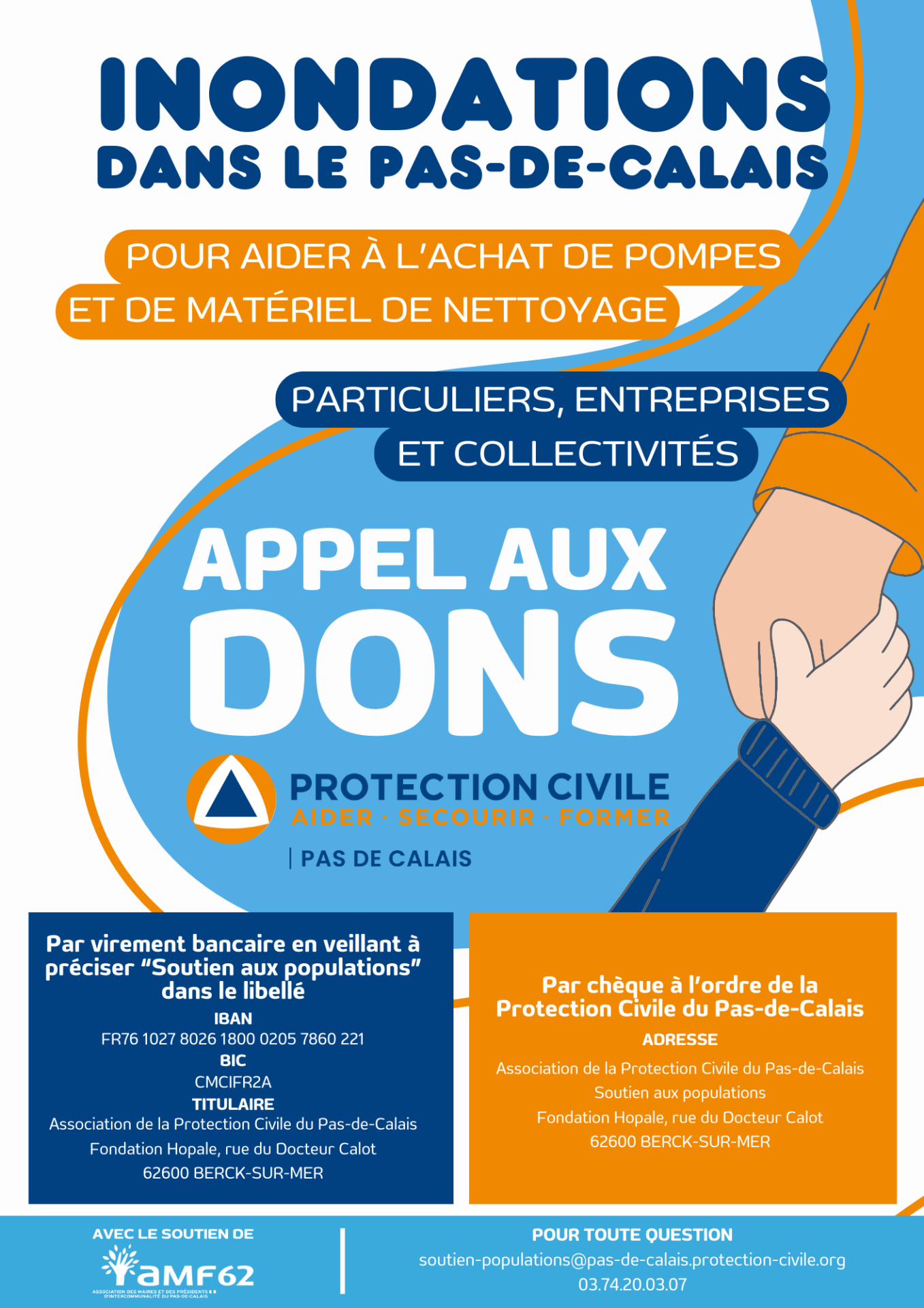 Affiche web appel aux dons