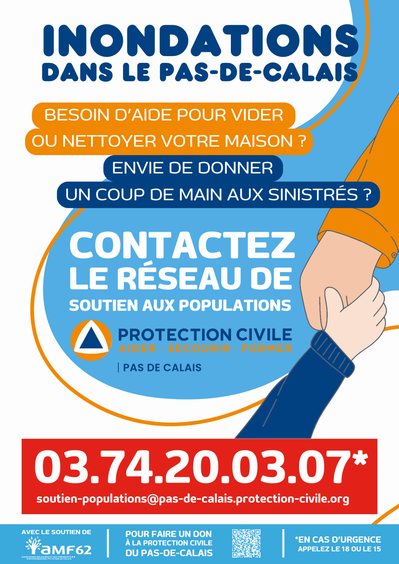 Affiche web reseau de soutien aux populations