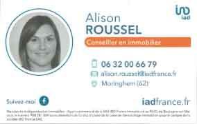 Carte de visite alison roussel