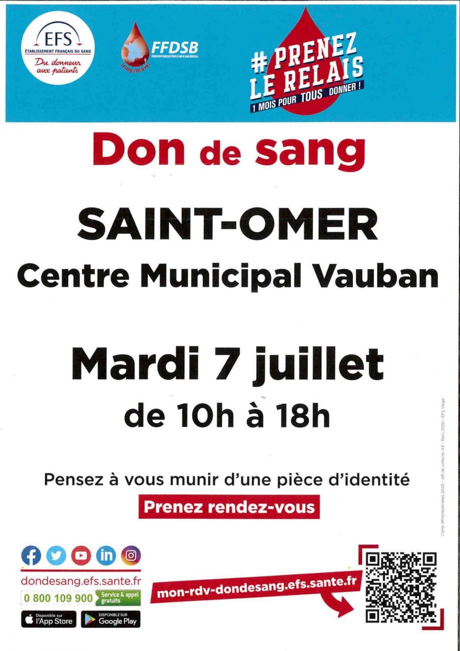 Don de sang 7 juillet